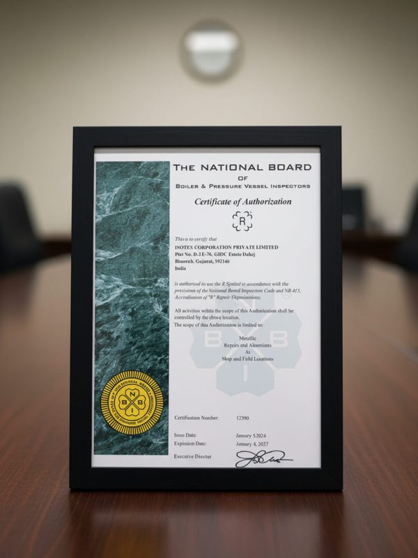 National Board of Boiler and Pressure Vessel Inspectors R Stamp 1